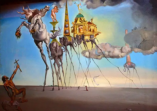 The Temptation of St Anthony by Salvador Dali